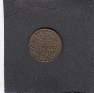 Beschrijving: 2 1/2 Cent WILHELMINA